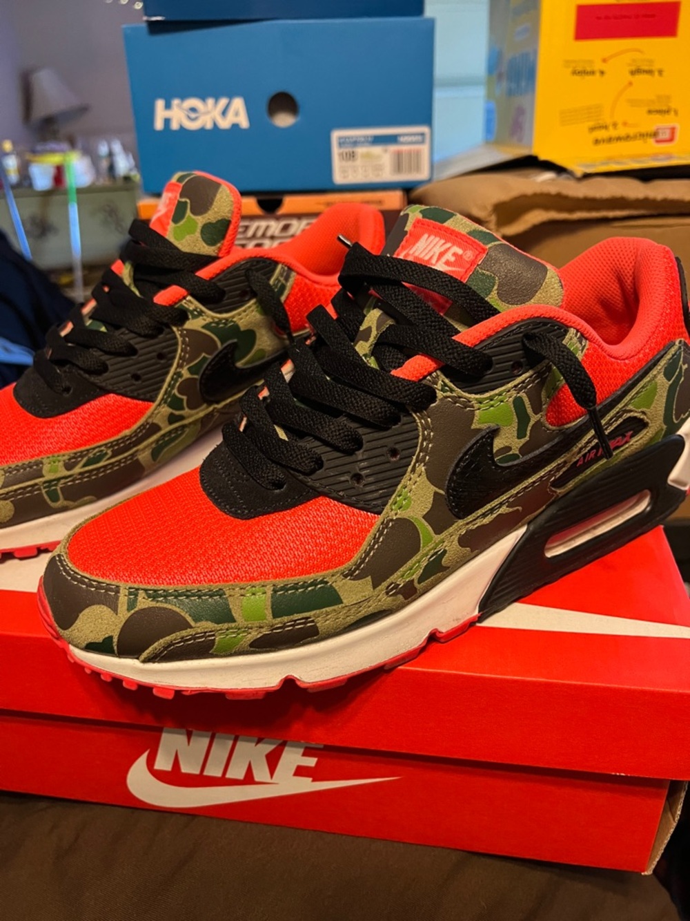 NIKE AIR MAX 90 SP REVERSE DUCK CAMO  INFRARED BLACK SIZE 9.5
